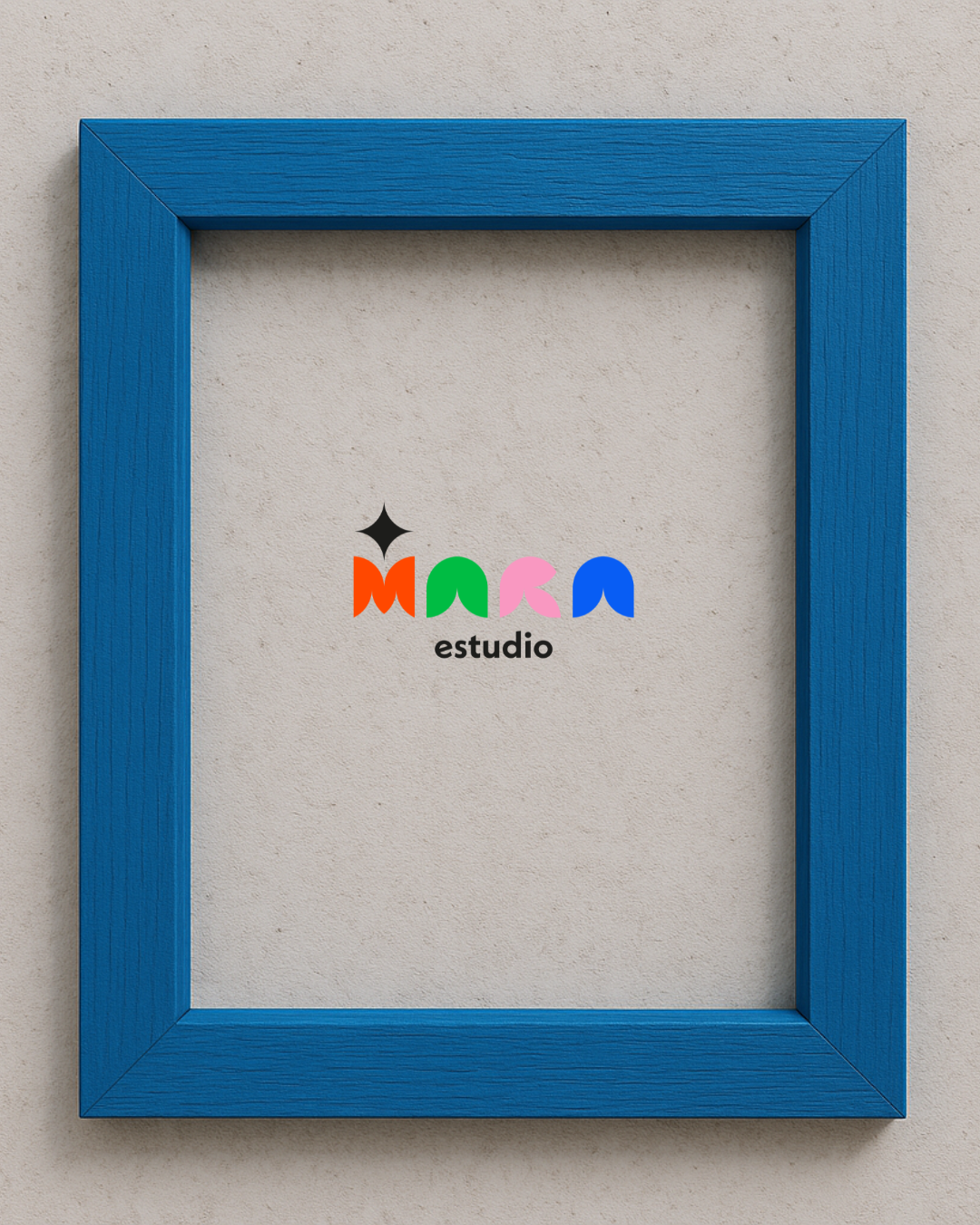 Marco Madera Azul