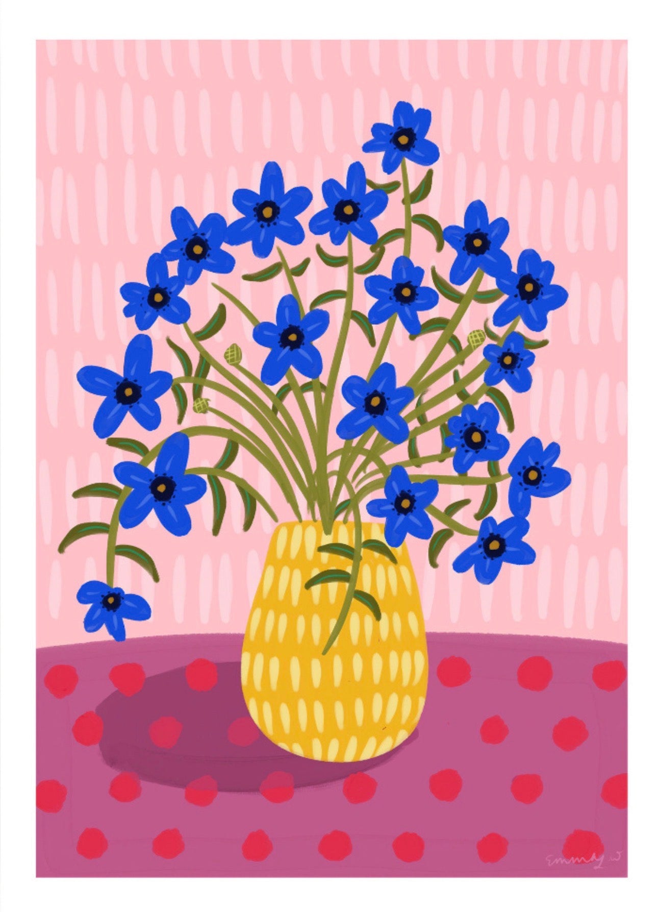 Blue floral