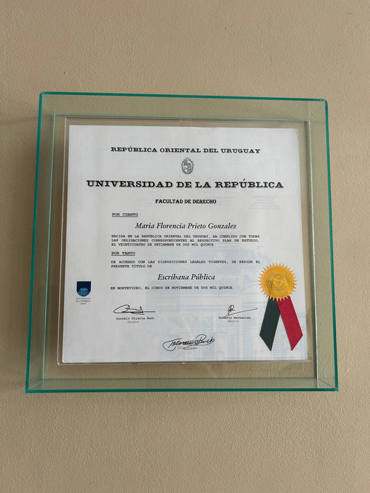 Marco Acrílico Verde Agua