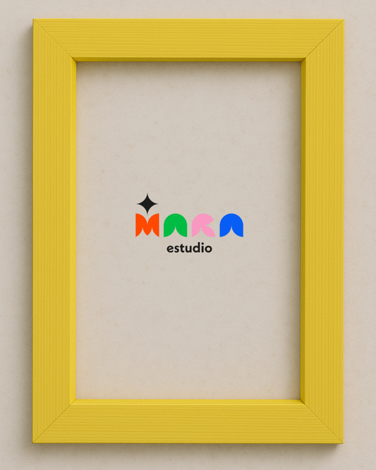 Marco Madera Amarillo