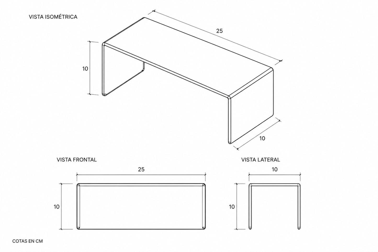 Mesa clip para sofá