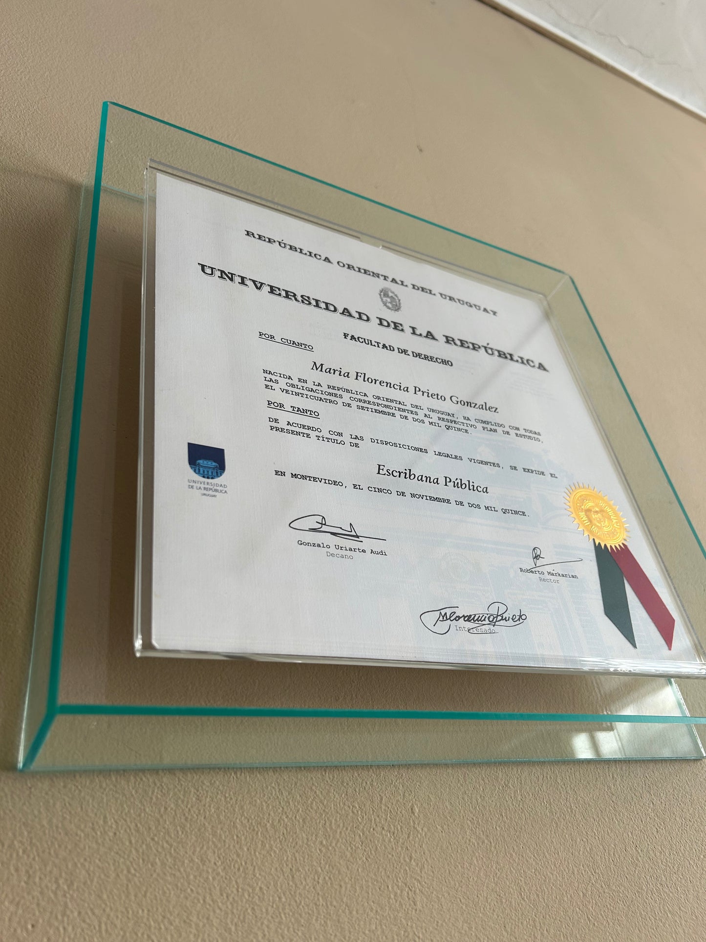 Marco Acrílico Verde Agua