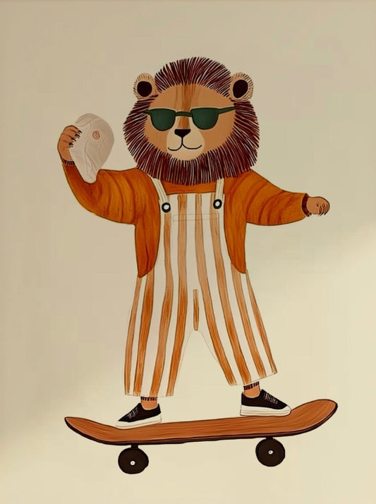 León en patinenta